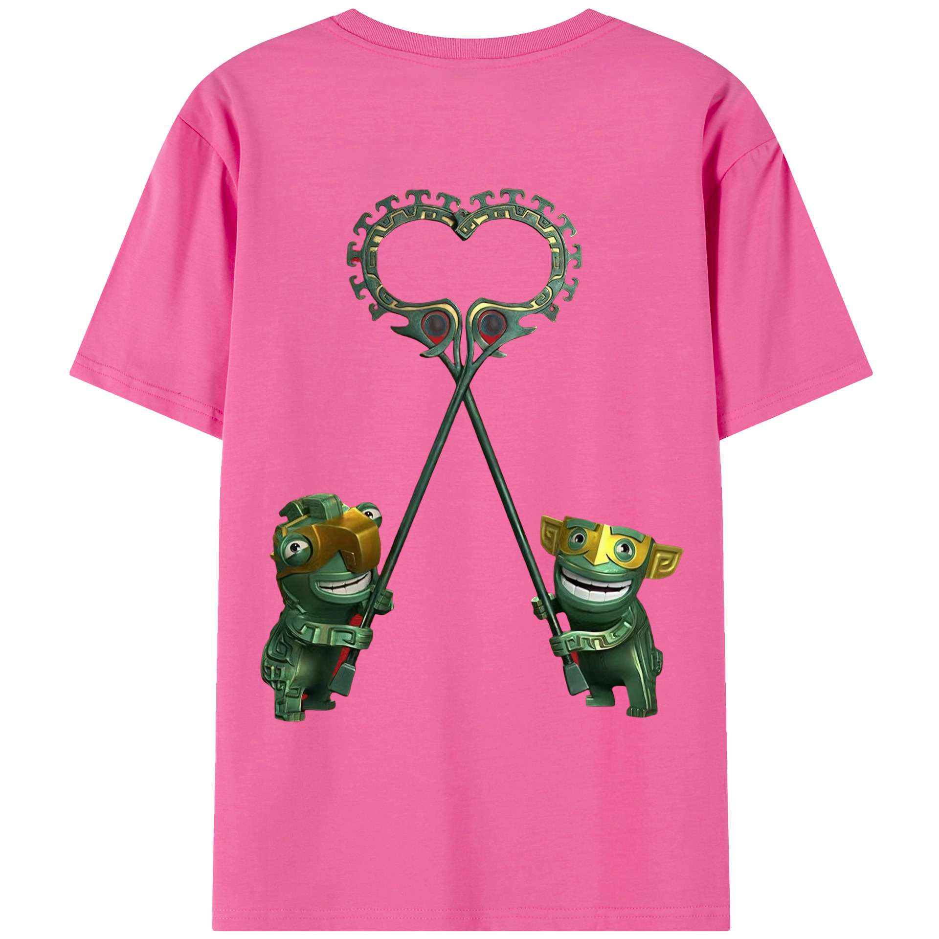 （画像用） Ne Zha 2 ナタ 魔童の大暴れ レディース半袖Tシャツ(バックプリント)